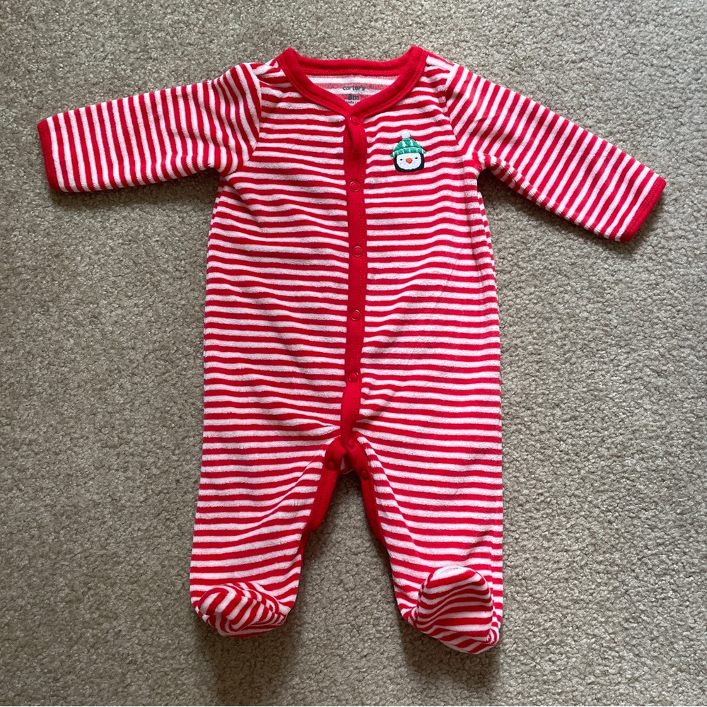 Carter’s Long Sleeve Snap Footie 3 Months